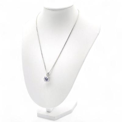 925 Sterling Silver Necklace with CZ Stone Pendant