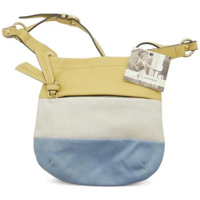 B. Makowsky Tri-Color Leather Crossbody Bag