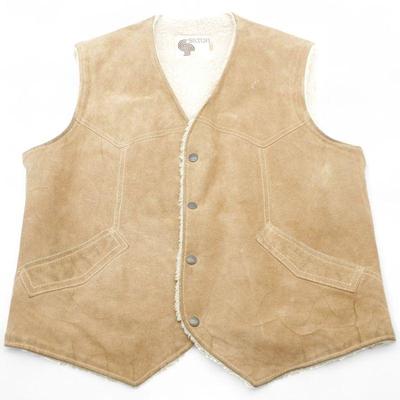 1970s Silton Leather & Wool Vest Jacket