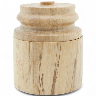 Handmade Turned Wood Jar w/ Lid