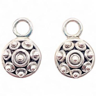 Pair of Doug Paulus 925 Sterling Silver Bead Pendants