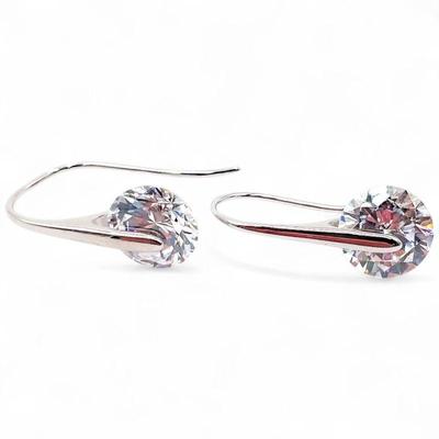 Sterling Silver Earrings w/ Cubic Zirconia