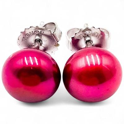 Honora Cherry Freshwater Pearl 925 Sterling Silver Stud Earrings