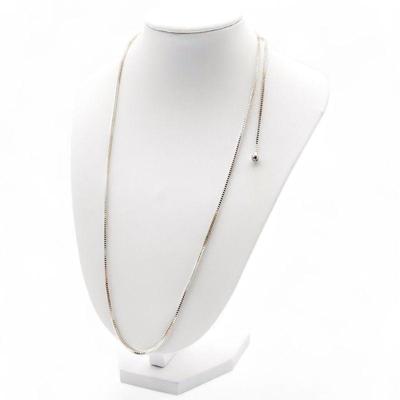 Milor 950 Sterling Silver Box Chain Necklace