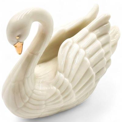 Lenox Dolphin & Swan Figurines with 24k Gold Trim