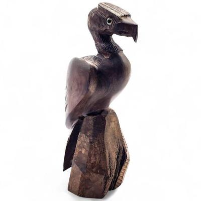 7" Hand-Carved Ironwood Eagle Sculpture