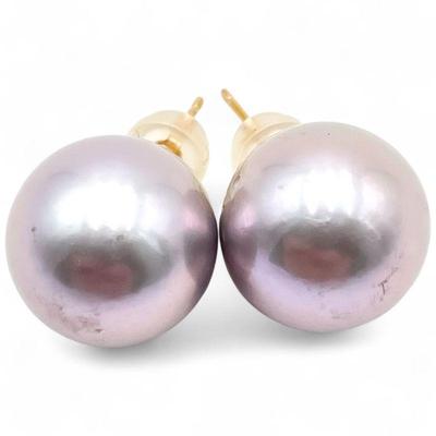14K White Gold Milor Italy Stud Earrings