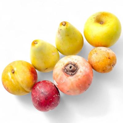 7-Pc Set of Decorative Realistic Fruit Figurines