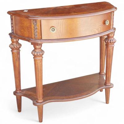 Butler Specialty Demilune Console Table in Nutmeg Finish