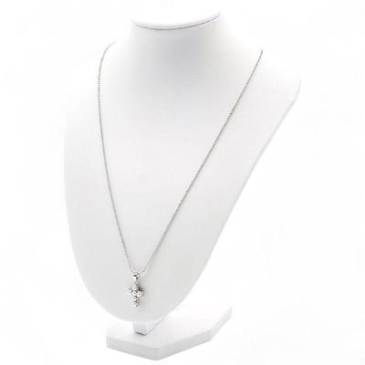 925 Sterling Silver and Pearl Cross Necklace