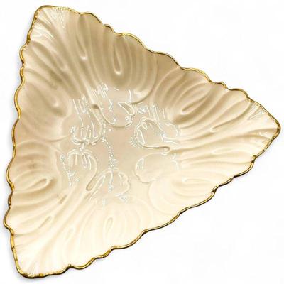 Lenox Triad Triangular Porcelain Candy Dish