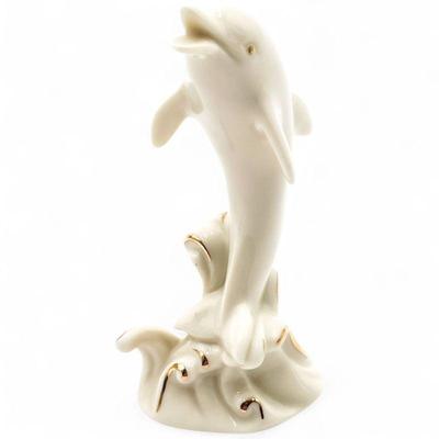 Lenox Dolphin & Swan Figurines with 24k Gold Trim