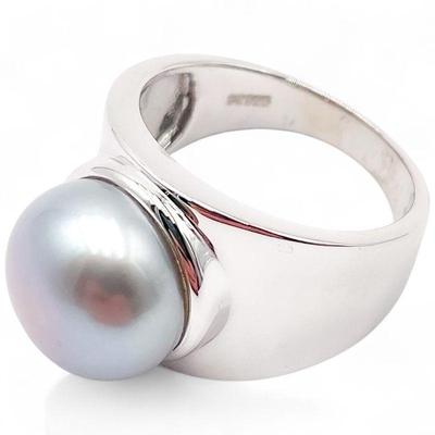 Sterling Silver 925 South Sea Pearl Ring Size 7