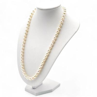 Pearl Necklace with 14K Gold Clasp