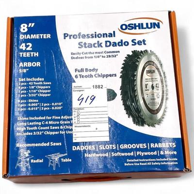 Oshlun Professional Stack Dado Set