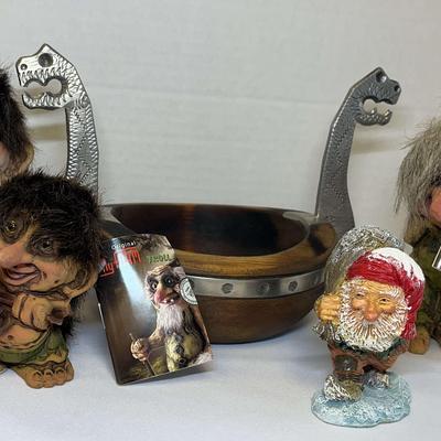 Norwegian Trolls Ft. Original Nyform & Wooden Viking Bowl