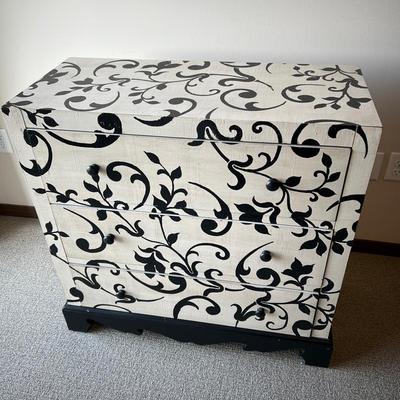 Black and White Dresser/Cabinet (Lot B)