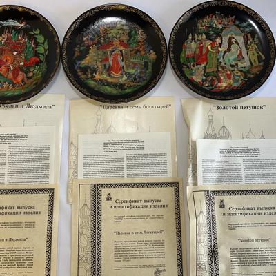 ‘Russian Legends’ Vintage Porcelain Plates-Limited Edition