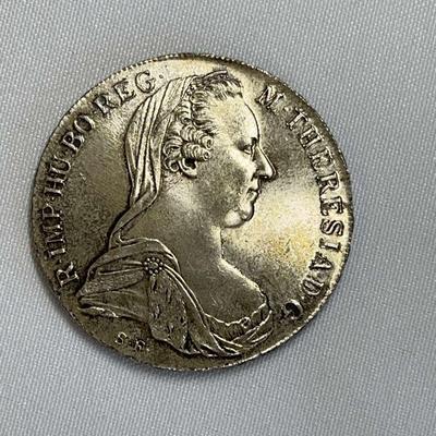 1780 M Theresiad Silver Coin
