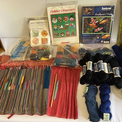 Needle-Point Mystery Supplies Lot (Most Vintage)