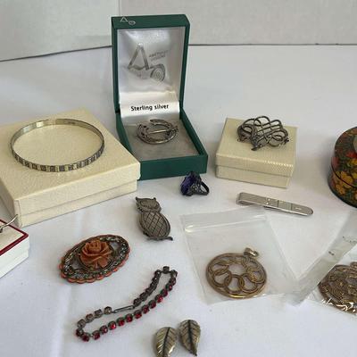 Sterling Silver Jewelry And Pins