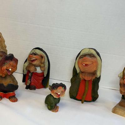 Hand-Carved Norwegian Trolls Ft. Henning 