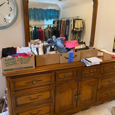 bedroom dresser with mirror