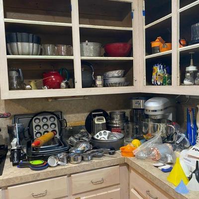Kitchen packed with everything from cookware, Litchi Mixer, Food Saver, and MORE