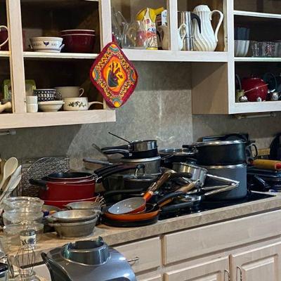 kitchen cookware pyrex, pitchers and more