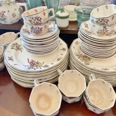 china set royal doulton, old leeds spray, made in england