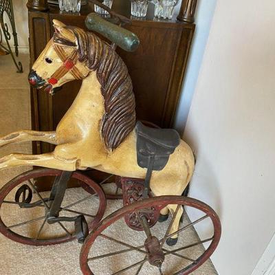 decorative horse tricycle