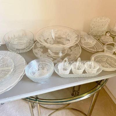 depression cut glass to modern day serving pieces