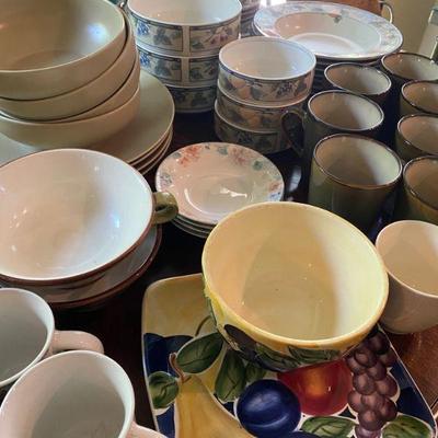 bowls serving pieces, cups and more