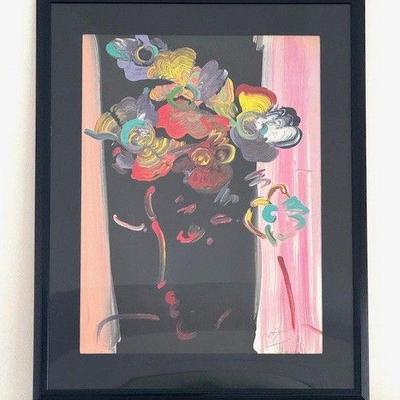 1991 Signed Peter Max Serigraph "The Roseville Profile"