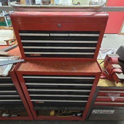 #2038 • (3) Rolling Tool Boxes including Tools
