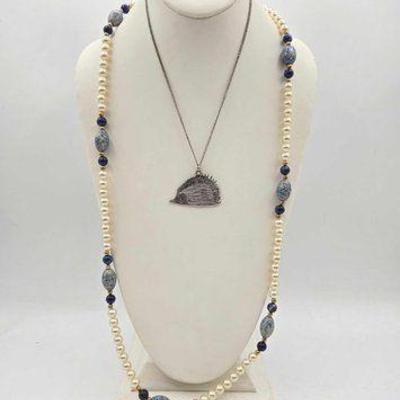 #1008 • Costume Jewelry Necklaces & Pins
