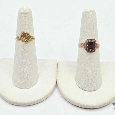 #810 • (2) 10k Gold Rings, 3.5g
