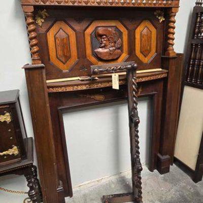 #2024 • Carved Wood Fireplace Mantle
