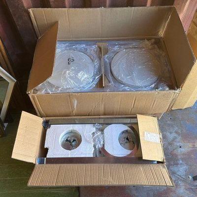 #6542 • In Ceiling Speakers with Mounting Bridges & Rails
