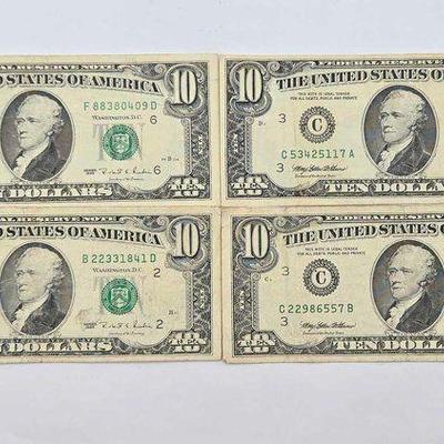 #1538 • (4) $10 Bill
