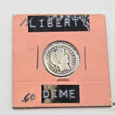 #1404 • 1913 Barber Dime
