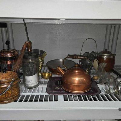 #2328 • Kettle, Tray, Pans, Pitcher, Grinder & Ice Buckets
