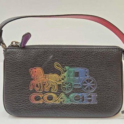 #1904 • Coach Multicolor Rainbow Logo Purse

