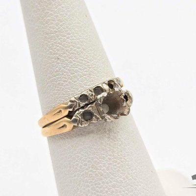 #748 • (2) 14k Gold Ring Set, 2.4g
