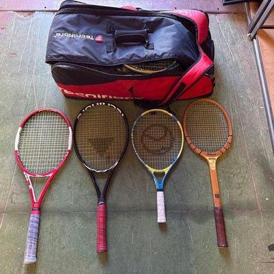 #6020 • Tecnifibre Bag and Tennis Racks
