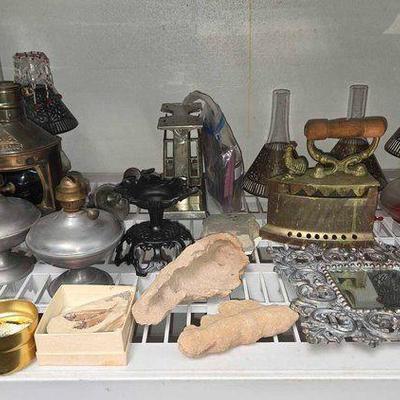 #2340 • Oil Lamps, Antique Toaster & More
