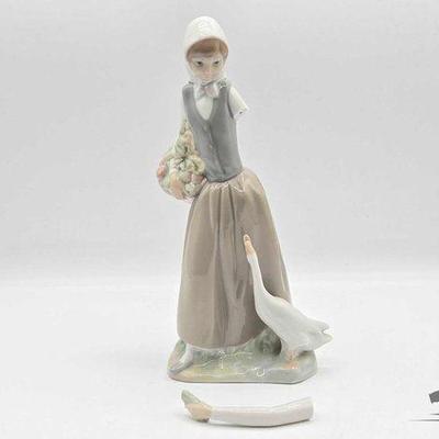 #5526 • "Goose Girl" Dao Porcelain Sculpture
