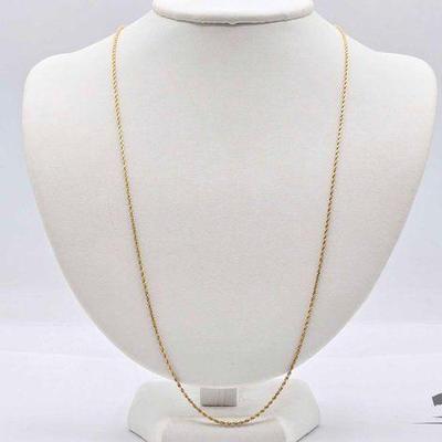 #770 • 14k Gold Rope Chain, 5g
