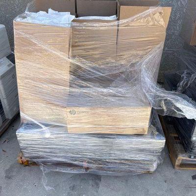 #2602 • 40 HP Prodesk 600 G6 Computers with Monitors, Keyboards, Mice, and Cables
