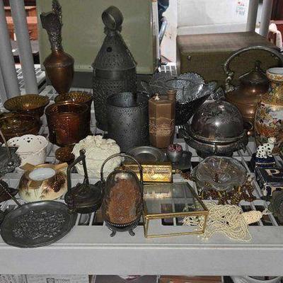 #2278 • Tin Punch Lamp, Tin Candle Holder Lamp Top & More
